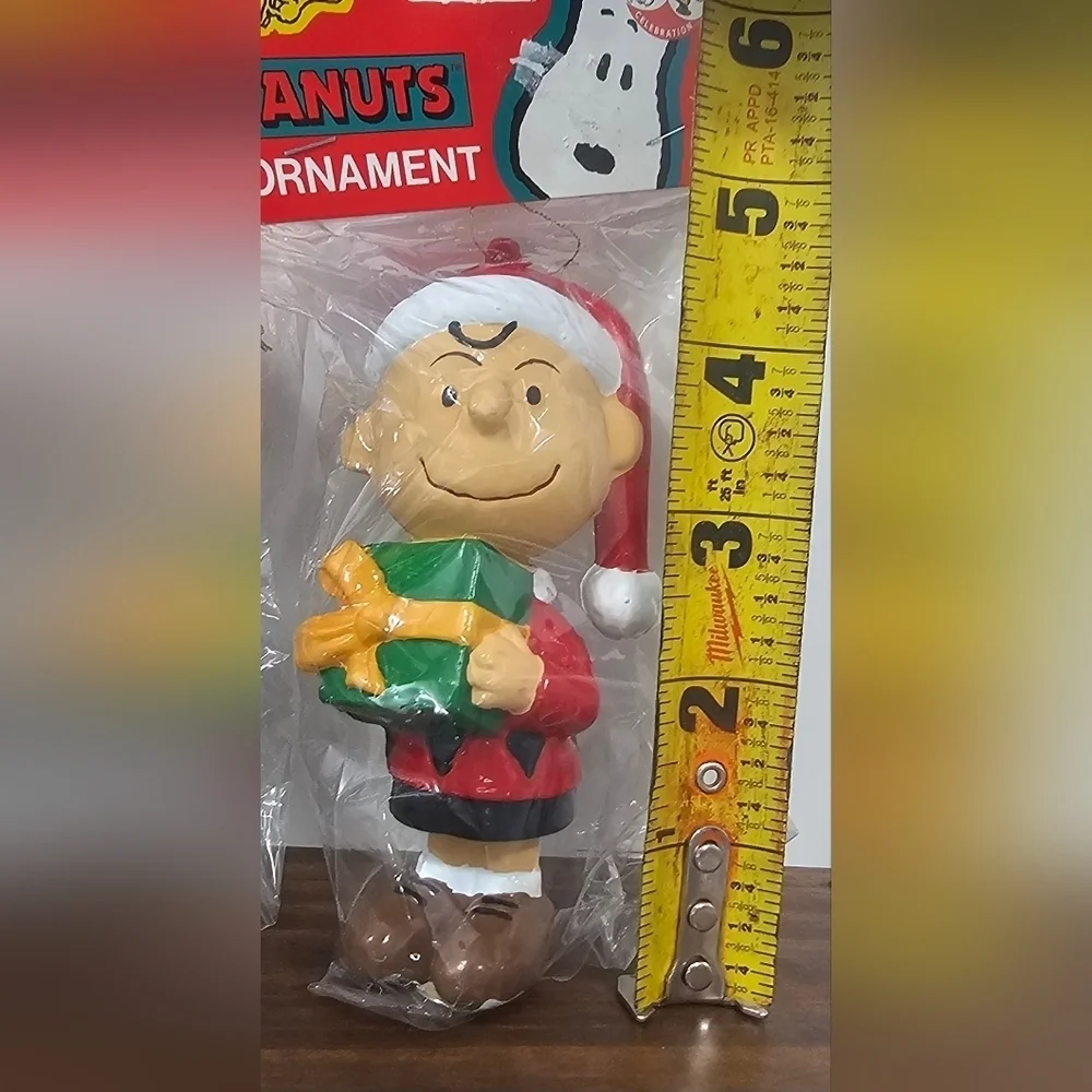 Vintage Kurt Adler Peanuts Christmas Ornaments Lucy, Woodstock & Charlie Brown